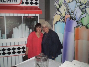 Sherri and Beth with the Boardwalk Props - Party411 Events