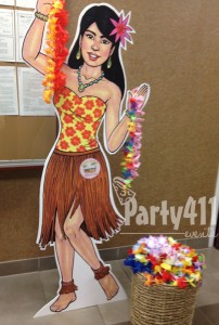 Luau party greeter - Party411 Events