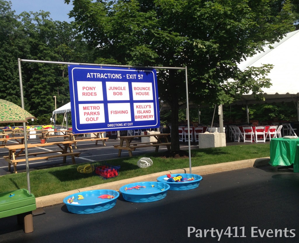 Outdoor games at company picnic